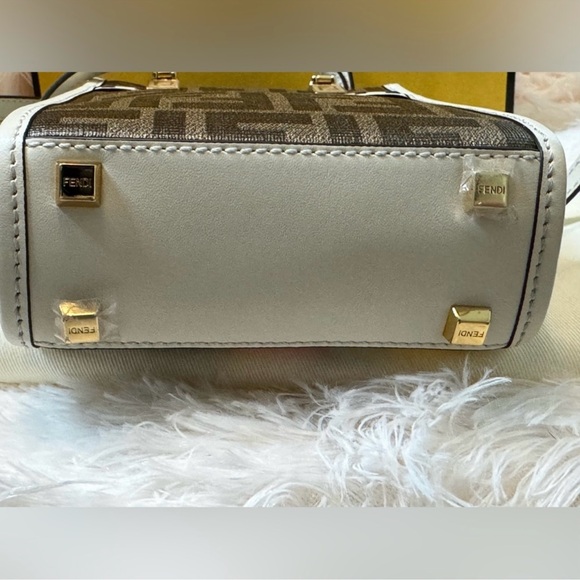 ⭐️🇮🇹 FENDI 2021 Mini FF Zucca Sunshine Shopper Tote✨ - Picture 8 of 11